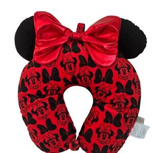 Red Minnie Mouse Travel Pillow